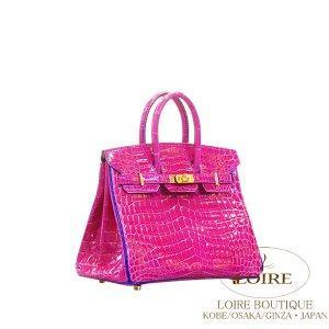 Hermes [Hermes] Birkin 25cm [Birkin 25cm] Đơn hàng cá nhân Nirotikus Rose Shezard x Blue Electric Gold Cham