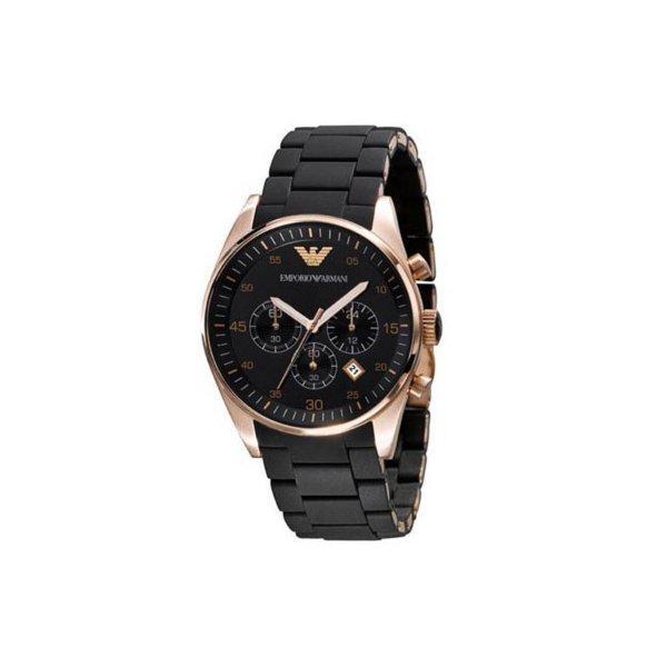 Emporio Armani Emporio Armani Men Watch AR5905 Sportivo Chronograph Quartz Black x Rose Gold