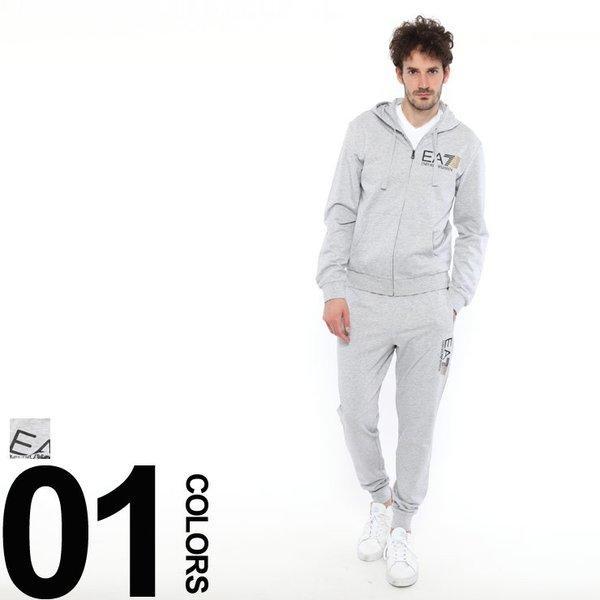Emporio Armani Emporio Armani EA7 Cài đặt mồ hôi đầy đủ Zip Parker Quần dài Quần dài Thương hiệu dành