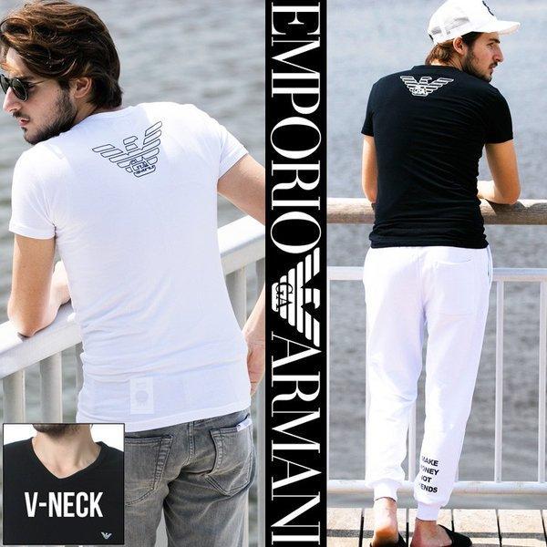 Emporio Armani Emporio Armani T -Shirt Logo V cổ V Cổ tay ngắn dưới t -shirt EA110810Chanel735: 7537213728: Zen Online -Mail Order Mua sắm Mua sắm Mua sắm
