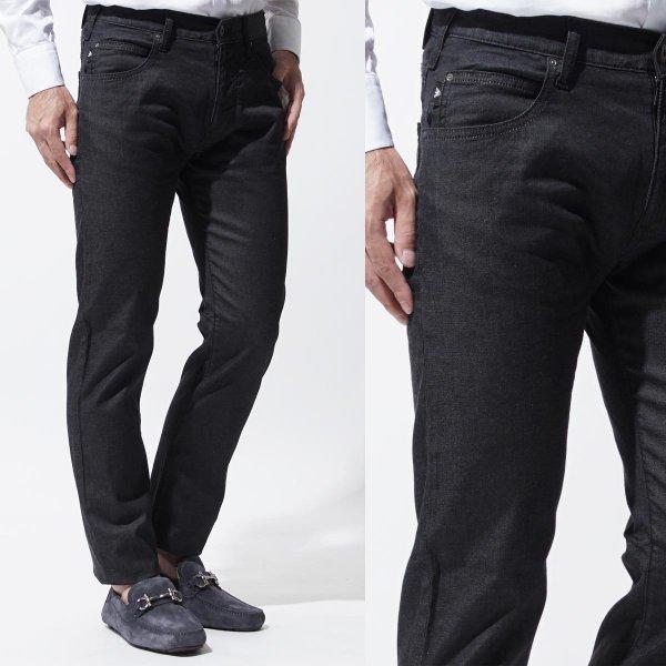 Emporio Armani Emporio Armani 5 Pocket Jeans Black Men Denim Casual 8N1J45-1D0KZ -0005 REDUCCILAR FIT