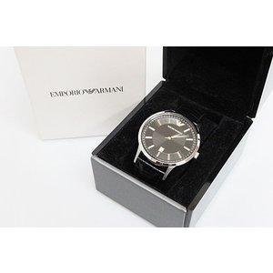Emporio Armani Emporio Armani Xem cổ điển AR2411 Đen thương hiệu đen được sử dụng Vector được sử dụng ● 180202 0020 MEN: 034-901801020015