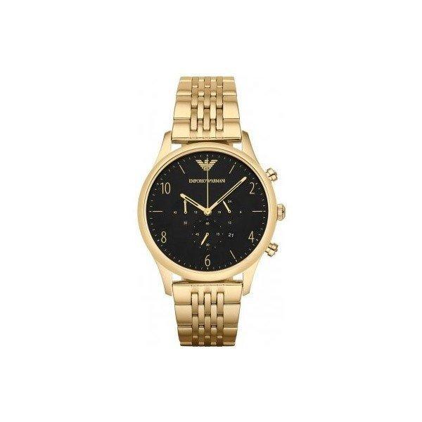 Emporio Armani Emporio Armani Xem nam cổ điển AR1893 Đen dễ nhìn và quay số đơn giản