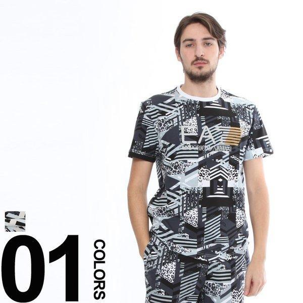Emporio Armani Emporio Armani EA7 T -Shirt ngắn tay hình học Total Mẫu cổ thương hiệu thương hiệu Saw Saw EA3ZPT66PJL8Z_ ARMANI ARMANI_ THƯƠNG HIỆU (lớn nhất )