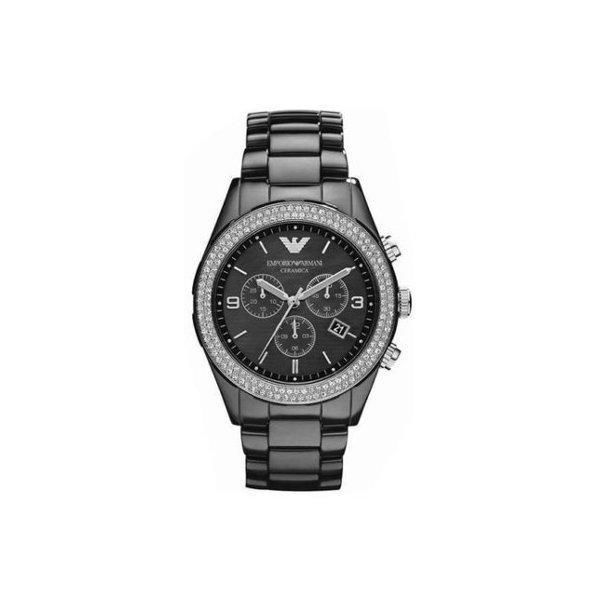 Armani Emporio Armani Watch Men AR1455 Đen Dial Đen Belt Geramic Beltograph Business Stylish Men