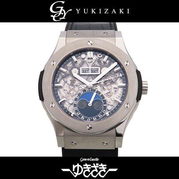 Uburo Classic Fusion Aerofusion Moon Face Titanium 517NX0170LR SKELETON DIAL WATCH MỚI