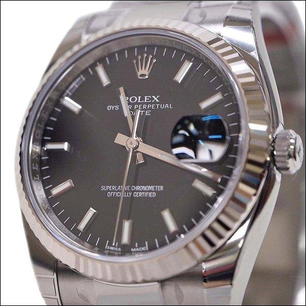 Rolex Rolex Oyster Purpetual Ngày 34MM Xem 115234 Đàn ông tự động quấn đen X vòng đeo tay Belt Belt Belt Belt Life Chỉ số không thấm nước: D5000137: Uprise Yahoo!
