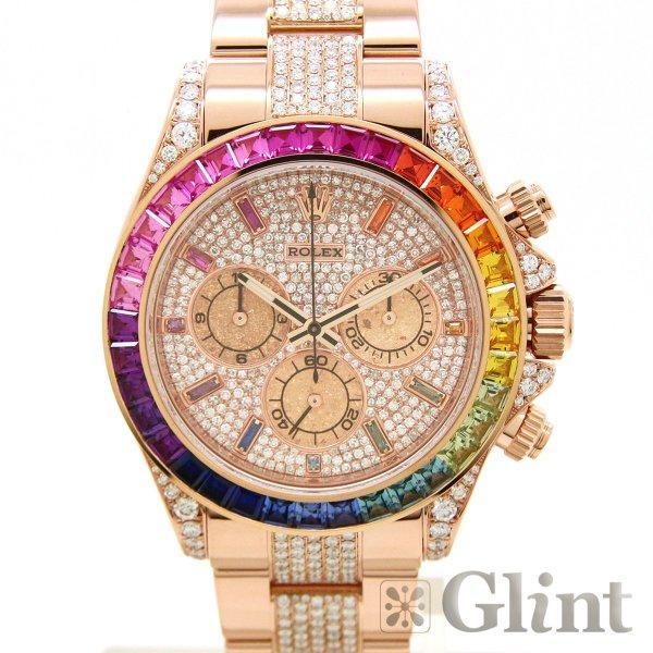 Rolex (Rolex) Daytona 116505 [Everlose Gold] [Bagett Cut Sapphire & Breath Diamond 116595Rbow Thông số kỹ thuật] [Xem] [Đàn ông] [Mới]