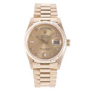 Rolex Oyster Purpetual Day Ngày 18038 K18YG Diamond 10p: 130078: Bảy cửa hàng chất lượng Malui