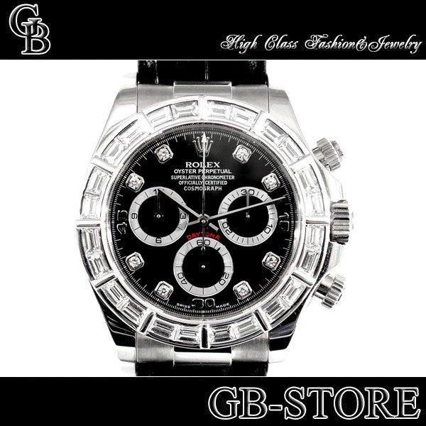 Rolex Rolex Daytona 8P Diamond Dial Baguet Diamond Besel New Sucodile Leather K18WG Giao hàng tức thì: 116519-BaggetDia: GB-Store-Mail Đơn đặt hàng Mua sắm Mua sắm Mua sắm