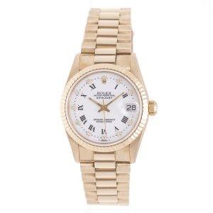 Rolex Ngày chỉ con trai 68278G Solid 10p Quay số trắng Roman Số Rolex: 129522: Bảy cửa hàng chất lượng Malui