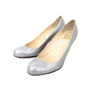Christian Lubutan Christian Louboutin bơm tròn ngón chân bằng da đơn giản Bơm bạc Ladies ♪ Đặt hàng qua thư