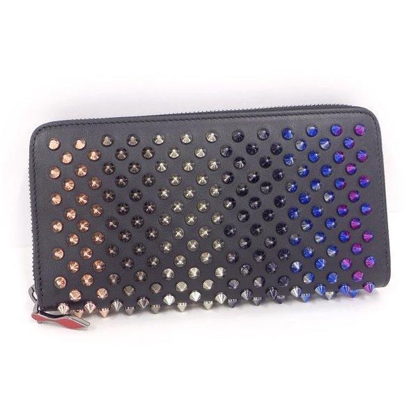 Christian Louboutin Christian Lubutin Panetton Spike Doodles Vòng Fastener Long Fallet Bêl Leath