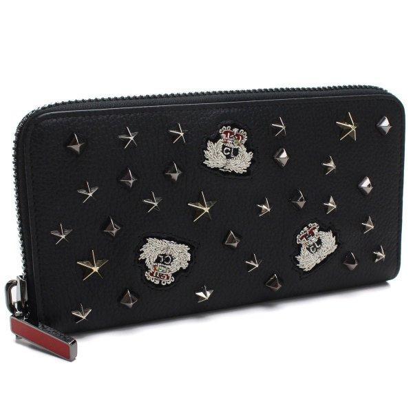 Christian Louboutin Christian Louboutin Multi Studs tròn Zalp Wallet 3175230 M442 Đen/Đen đa năng: CLO317523001: Big Hit Yahoo!