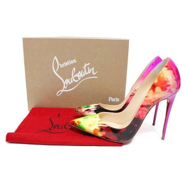 Christian Louboutin Christian Louboutin Vì vậy, Kate Tie -dyed Tai Dai Mẫu da chỉ Bơm ngón chân nữ Giày: Loub025: Bran Heart -Mail Order Mua sắm Mua sắm