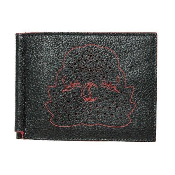 Christian Louboutin Christian Lubutan Logo Clipsos Wallet Ví da đen: Loub102: Bran Heart -Mail Order Mua sắm
