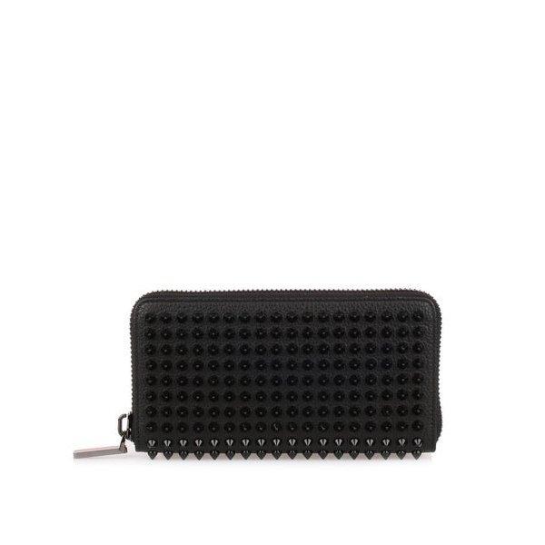 Christian Louboutin/Christian Lubutin Panettone ví dài Spike Soods All Black: Stre5292: Stroke -Mail Order Mua sắm Mua sắm