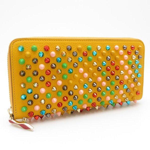 Christian Louboutin Christian Round Round Fastener Panetone 1175147 Studs Panettone Zipped Continental Wallet Mục chưa sử dụng: 82641: Valculates -Mail Đơn đặt hàng Mua sắm Mua sắm