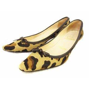 Christian Lebutan Pumps Pin Heal Pinsted Tee Ribbon Total Mẫu Leopard Leopard Leopard Brown Ladies Ladies Order Mua sắm