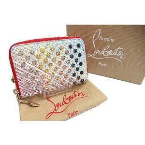 Christian Lubutan Christian Louboutin Panettone Spike Studs Coin Case Multcolor Brand đã sử dụng vector đã sử dụng