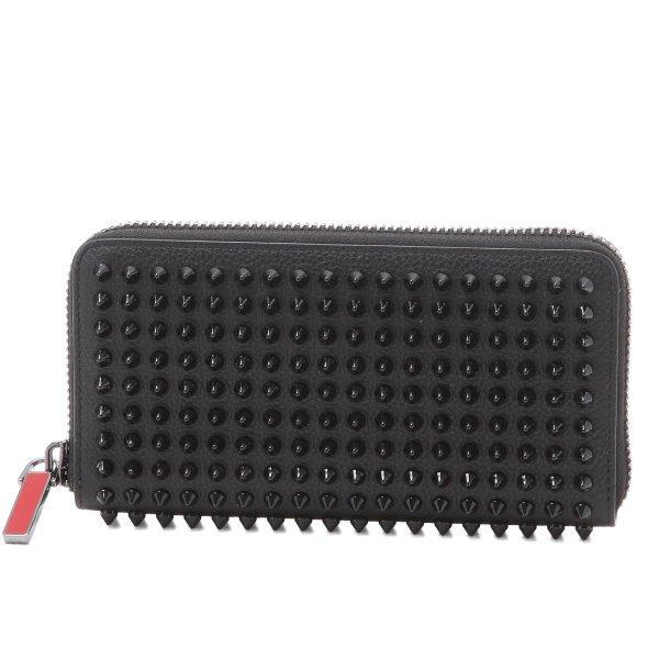 Christian Louboutin Christian Loubrovtan tròn Fastener dài ví Panetone Spike Panetone Spike