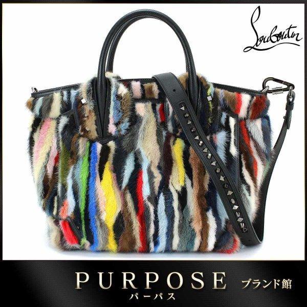 Triển lãm không sử dụng Christian Louboutin Christian Louboutin 2way TOTE Túi Mink Calf Leath