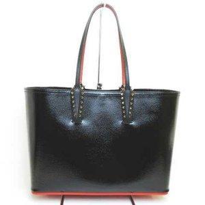 Christian Lubutan Christian Louboutin 1185006 Cabata Mẫu da Túi Tote Túi Đen Ladies Đơn đặt hàng Mail
