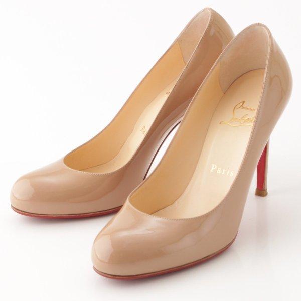 [Christian Louboutin] Christian Louboutin bằng sáng chế men Vòng tròn ngón chân màu be 36 1/2 [Đã sử dụng] [Bảo lãnh chính hãng] 43909: 43909: wwretrojp -Mail Đơn đặt hàng mua sắm Mua sắm Mua sắm Mua sắm