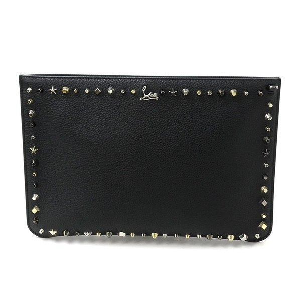 [Giống như mới] Christian Lubutan Christian Louboutin túi vai 2way Túi Ly hợp da X Studs Black x Gold X Gun Metal X Silver: 95150: Thương hiệu Valus -Mail Đơn hàng Mua sắm Mua sắm