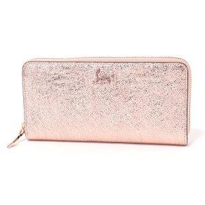 Christian Louboutin Christian Lubitan 1185136 W Panettone Metallic Specky Round Fastener Long Wallet Color