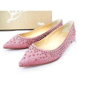 17SS Christian Lubutan Christian Louboutin Studs Bơm giày phẳng 1170648 Escarpic Flat 38 Ladies Mail Order Mua sắm