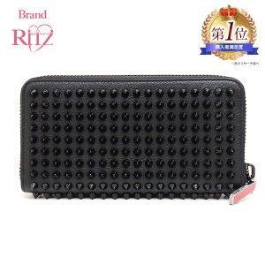 Ví Christian Lubtan Long Fastener Fastener Panetone Studs X Calf Black Black 1165044 Christianlouvoutin đã sử dụng cửa hàng Takarazuka: