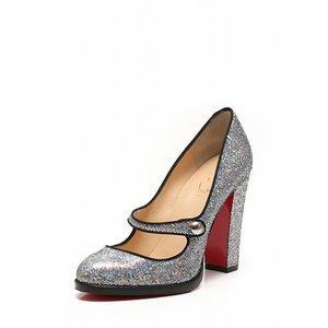 giày cao gót  Christian Louboutin màu Bạc Black Multcolor Shoes cá tính sang chảnh mới