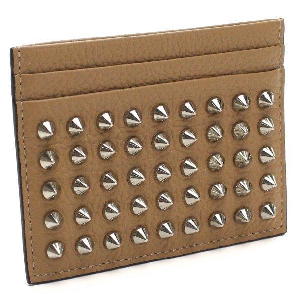 Christian Louboutin Christian Louboutin Kios Spike Card Case 1175211 F049 Dune/Silver Brown: CLO1175211021: Hit lớn Yahoo! Cửa hàng -Mail Đơn đặt hàng Mua sắm Mua sắm Mua sắm