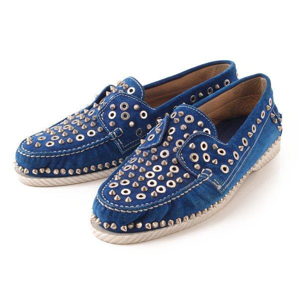 [Christian Loubrovtan] Christian Louboutin Yacht Spike Flat Spike Seder Deck Shoes