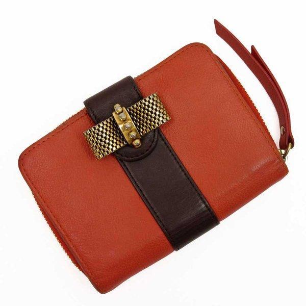 Christian Lubutan Christian Louboutin Bi -Fold Wallet Ribbon Da x vật liệu kim loại màu cam x Gold Standard Tiêu chuẩn phổ biến: T13091: Giá trị thương hiệu -Mail Đơn hàng Mua sắm Mua sắm