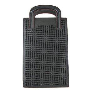Christian Lubutan Christian Louboutin Trick Trick xe tải nhỏ Túi xách Túi xách Vai vai của Bộ đồ da Đen Bán hàng Đỏ Bán hàng Đỏ