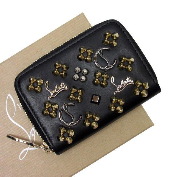 Christian Lubutan Christian Louboutin Coin Case Spike Studs Leather X Studs Black X Silver X Gold Thích mới: H19223: Giá trị thương hiệu -Mail Đơn hàng Mua sắm