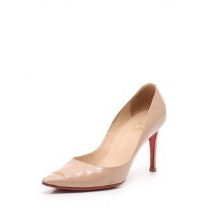 Christian Lubutan Christian Louboutin Bơm gót chân màu hồng Bingdue Giày men Men