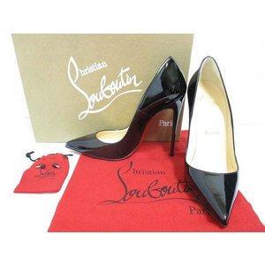 New Christian Lubutan Christian Louboutin Vì vậy, Kate 120 Bằng sáng chế Đen Bơm đen bơm nhọn bằng sáng chế da ☆ Giá rẻ ★ Đặt hàng qua thư