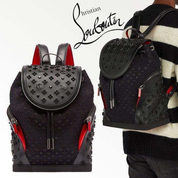 Christian Lubutan Christian Louboutin Explorafunk Spike Backpack Backpack Black 3185030 B256: BYM1015550: Cửa hàng Juro