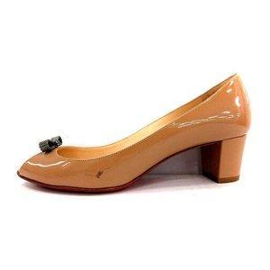 Christian Lubutan Christian Louboutin Bơm mở ruy băng men Bijuige /YM Ladies Lệnh gửi thư