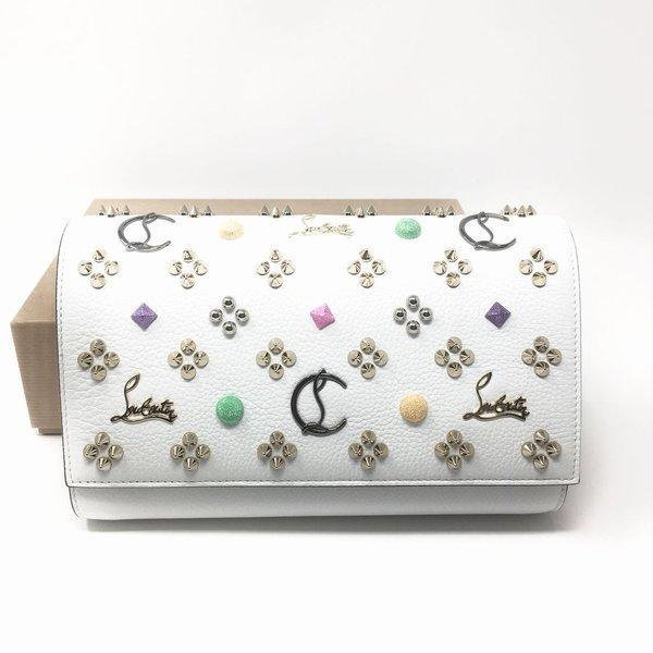 Christian Le Butan Paloma Túi đeo vai Christian Louboutin Clutch White White 1185172w033: 1185172w033: Showcase sang trọng -Mail Đơn đặt hàng mua sắm Mua sắm Mua sắm Đơn hàng Mua sắm Mua sắm Mua sắm Mua