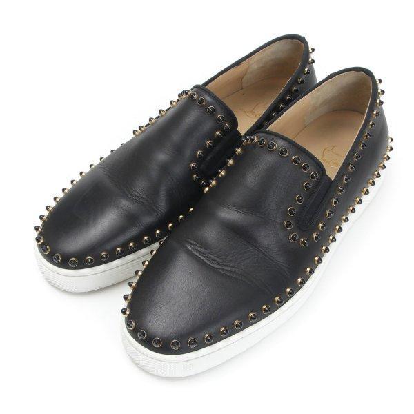 [Christian Louboutin] Chrestian Louboutin Roller Boat Bijou Slipon Sneakers Black 43 [đã sử dụng] [Bảo lãnh chính hãng] 32148: 32148: wwretrojp -Mail Đơn đặt hàng mua sắm Mua sắm Mua sắm Mua sắm
