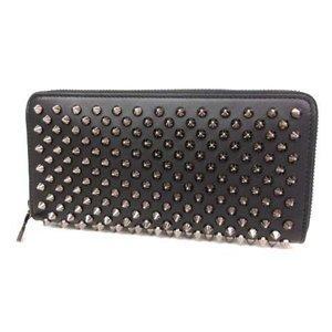 Christian Lubutan Christian Louboutin Panetone Ví Spike Studs Long Fastener bê BLACK Đen đen 1175099: 015-901804120027: Vector bán quần áo cũ của thương hiệu -Mail Đơn đặt hàng