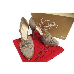Christian Lubutan Christian Louboutin Drapiday 120 Duede Belt Belt Bơm màu be ☆ Giá rẻ ★ Đặt hàng qua thư
