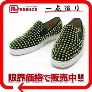 Christian Louboutin Christian Lubutan Studs Giày nam Giày Sneakers Green Men [Đã qua sử dụng]: 106500-8514: Bộ sưu tập tham khảo -Mail Đơn đặt hàng Mua sắm