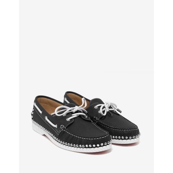 Christian lobutin Christian Louboutin Giày / Giày nam STECKEL Căn hộ Jumbo Calf Spike Giày Boat Black: CB2 -FFA168B2AE: Fermat Fermart Giày -Mail Đơn đặt hàng Mua sắm Mua sắm Mua sắm