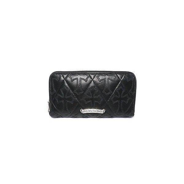 Chrome Hearts Chrome Hearts Wallet Rec F F Side Leather Cilted Cross Sem Aet