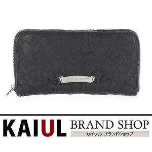 Nghĩa trang Chrome Hearts Cross Round Zholic Long Fallet Leather Black Bream Cham